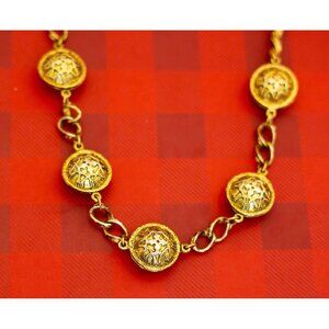 Vintage Monk's Gold Tone Necklace 25 Inches - O28